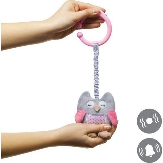 BabyOno Plyšová hračka s chrastítkem Owl Sofia small