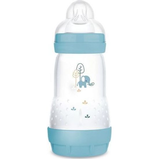Antikoliková láhev MAM 260ml, Slon, modrá