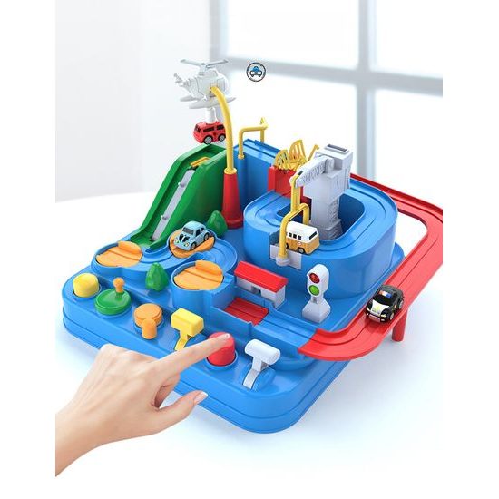 Doris interaktivní dětská dráha se 4 autíčky Car Adventure