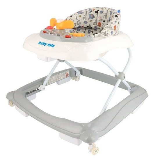 Baby Mix dětské vzdělávací chodítko šedé