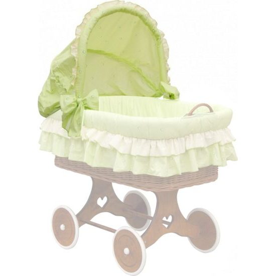 Boudička ke košíku pro miminko - Scarlett Dráček - zelená