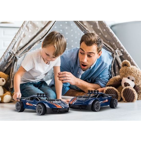 Závodní kovové auto na dálkové ovládání Fast Spirit 1:16