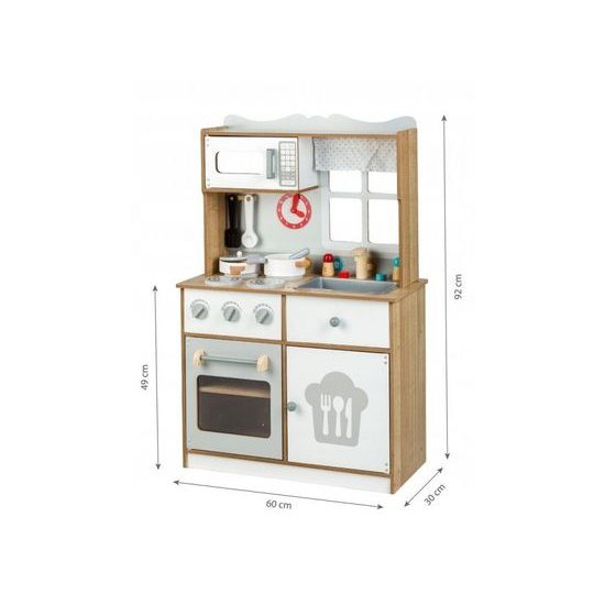 Ecotoys dětská dřevěná kuchyňka s oknem