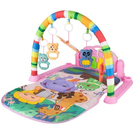 Hrací deka s piankem Harmonika růžová