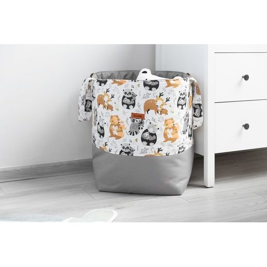 Bavlněný koš na hračky medium mývali