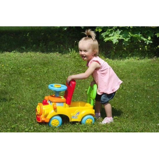 Baby Mix dětské odrážedlo Vláček se zvukem žluté