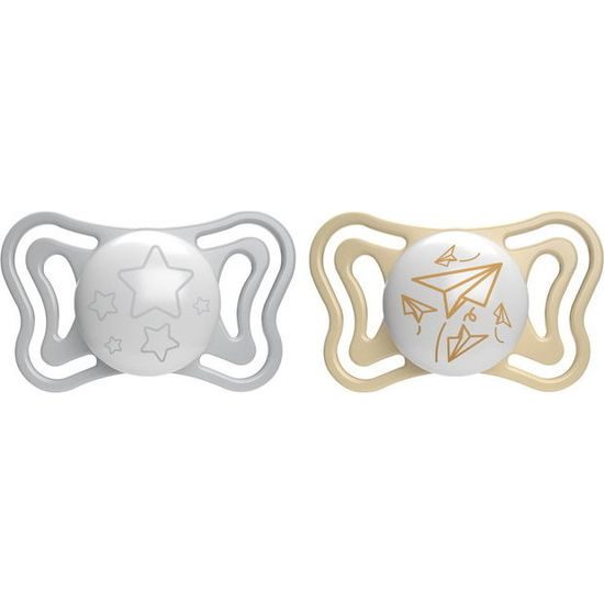 Silikonový dudlík Physio Light 6m, 2ks Lumi