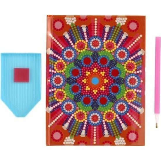 Kreativní sada diamantový deník mandala s nalepovacími diamanty