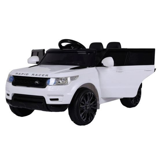 Dětské elektrické autíčko Land Rapid Racer bílé