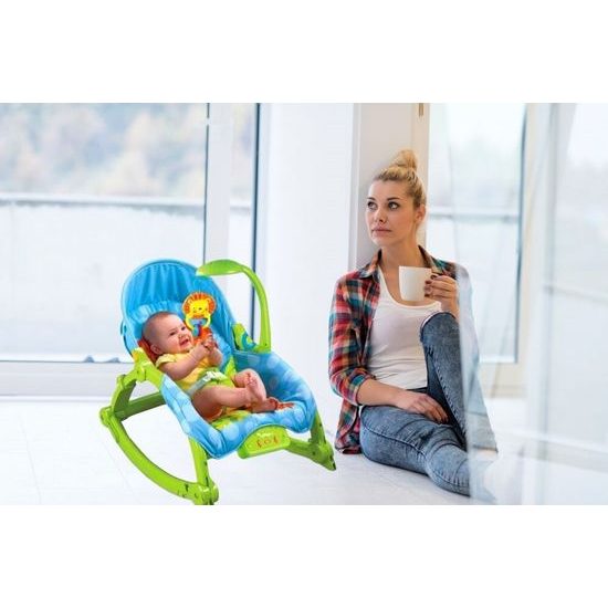 Kojenecké lehátko 3v1 s vibracemi Lion Rocker