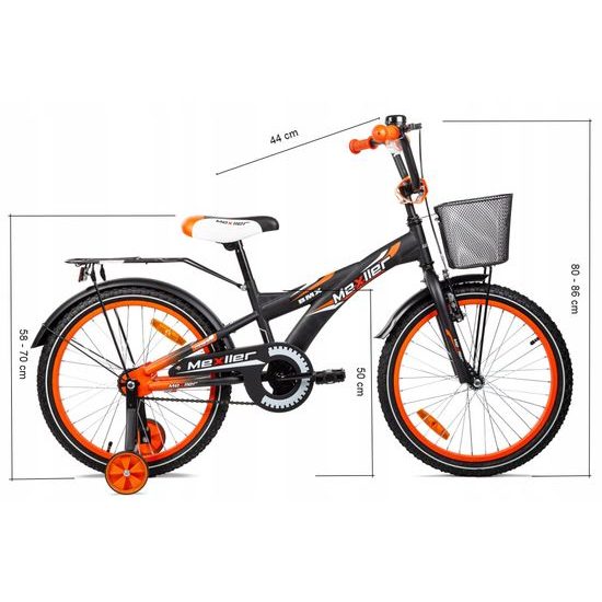 Mexller dětské kolo BMX 20" černooranžová