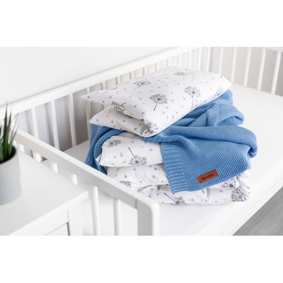 Sensillo Dětská deka bambusovo-bavlněná 80x100 cm modrá