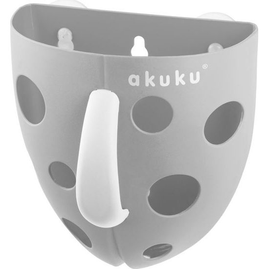 Plastový box na hračky do vany Akuku šedý