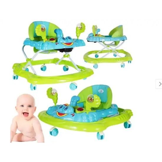 Dětské vzdělávací chodítko Laugh Walker zelené