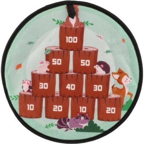 Terč na suchý zip oboustranný + míčky 8ks