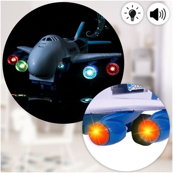 Interaktivní letadlo s autíčky, světly a zvuky A380