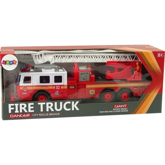 Požární auto se žebříkem, světly a zvukem