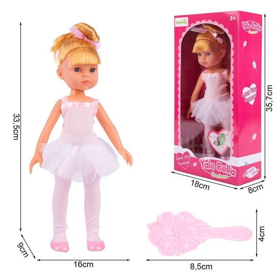 Dětská panenka baletka Pretty Girl 33 cm