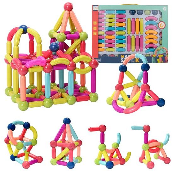 Magnetická stavebnice Magnet Sticks 66 dílků