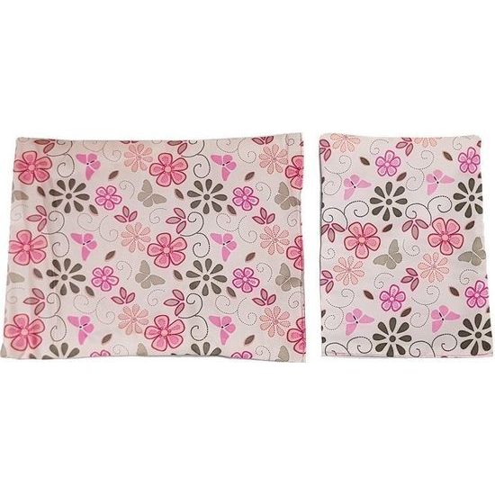 SMONTOVÁNO Alice postýlka pro panenku 7702 světle růžová s kytičkami