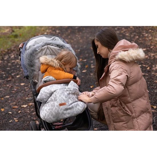 Sensillo Zimní fusak do kočárku Olaf grafitový