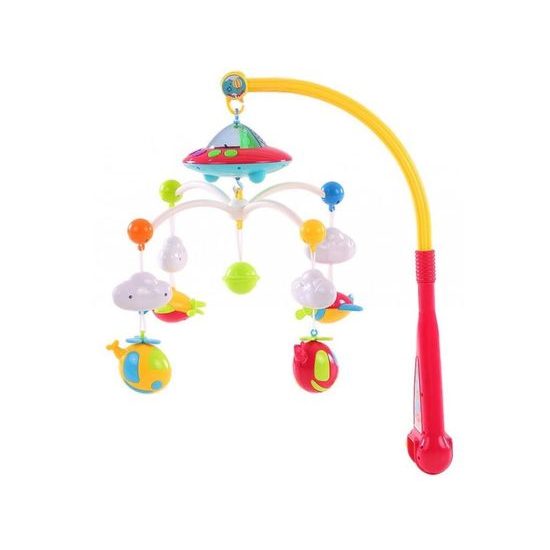 Haunger kolotoč nad postýlku s dálkovým ovladačem a projektorem