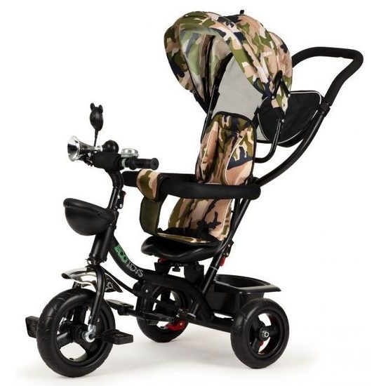 Ecotoys dětská tříkolka s otočným sedadlem 2v1 camo