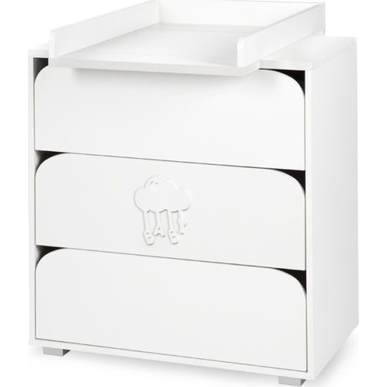 Přebalovací komoda Klups Nel Mráček bílá