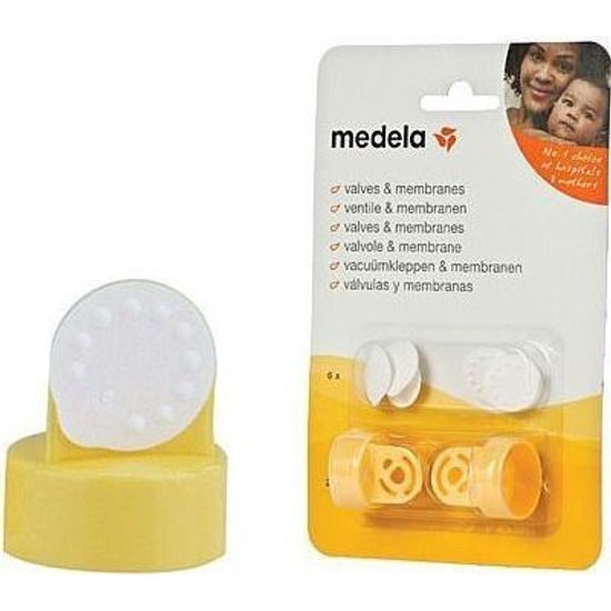 Náhadní 2 ventily k odsávačce Madela vč. 6 bílých membrán