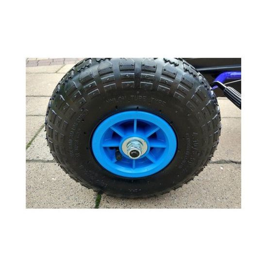 Dětská šlapací motokára s nafukovacími koly Formule 15 modrá