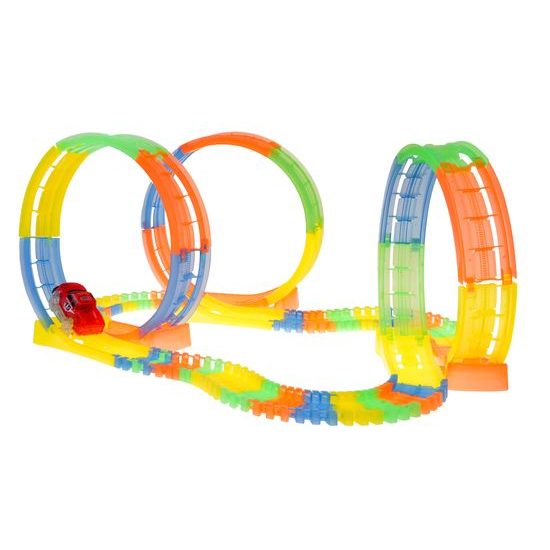 Svítící autodráha s autíčkem na baterie 148 dílků Variable Tracks