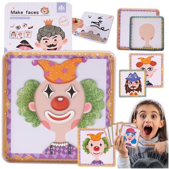 Magnetická ukládačka měnící se tváře Make Faces