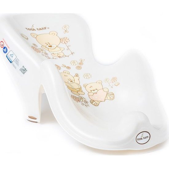 Lehátko ke koupání medvídek béžové