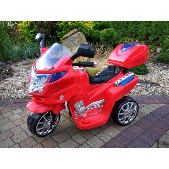 Dětská elektrická tříkolka Super Red