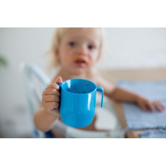 Dětský anatomický hrníček Doidy cup azurová