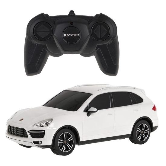 Rastar auto na dálkové ovládání Porsche Cayenne Turbo 1:24 bílé