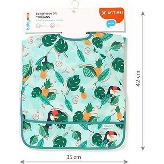 Dětský bryndák s dlouhým rukávem - tukani