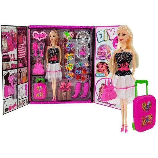 Panenka se šatníkem a doplňky Fashion Wardrobe - 20 součástí