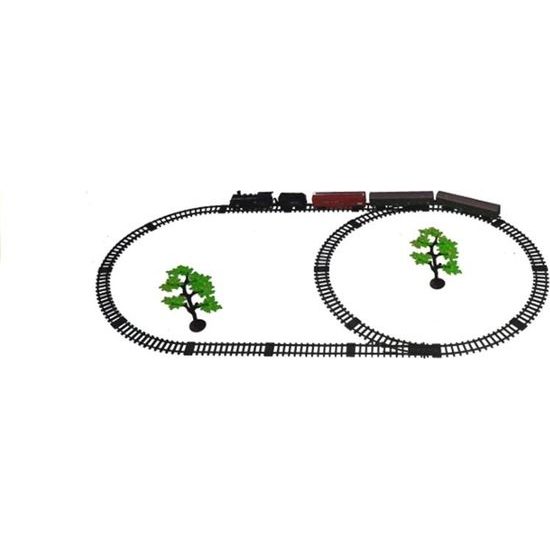 Vláčkodráha na baterie s kouřovými a světelnými efekty Rail King