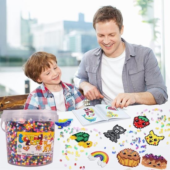 Zažehlovací korálky v kyblíčku Iron Beads 12000 kusů