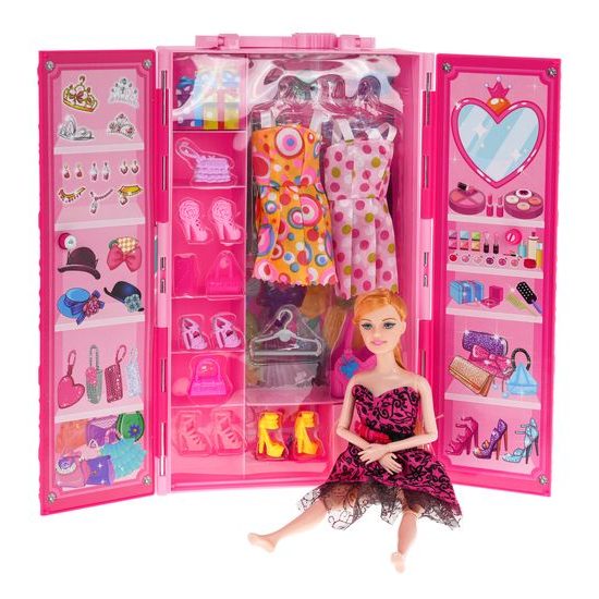 Panenka se šatníkem a doplňky Dream Wardrobe