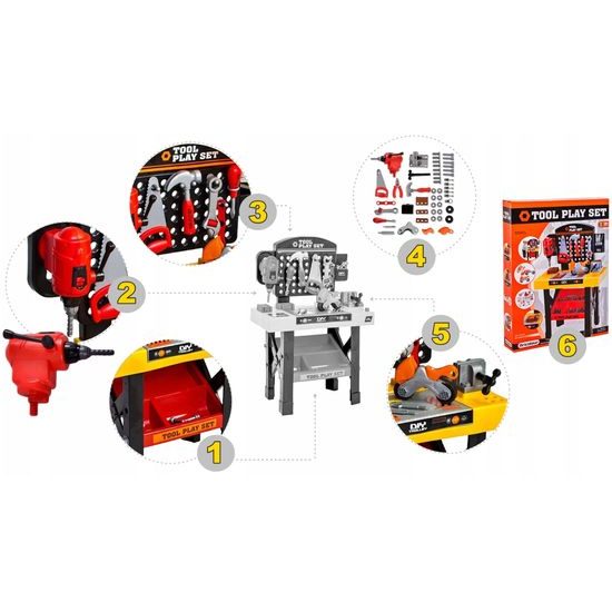 Ecotoys dětská pracovní dílna Tool