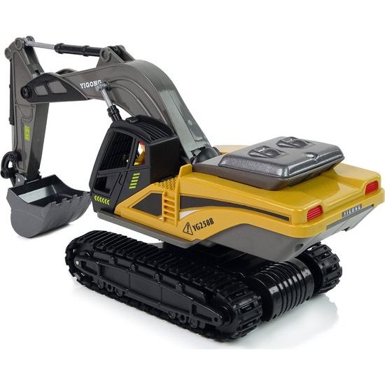Pásové rypadlo na dálkové ovládání žluté