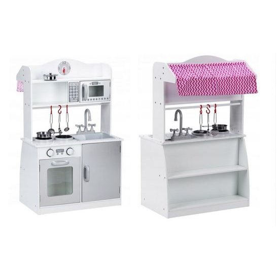 Ecotoys dětská dřevěná kuchyňka 2v1