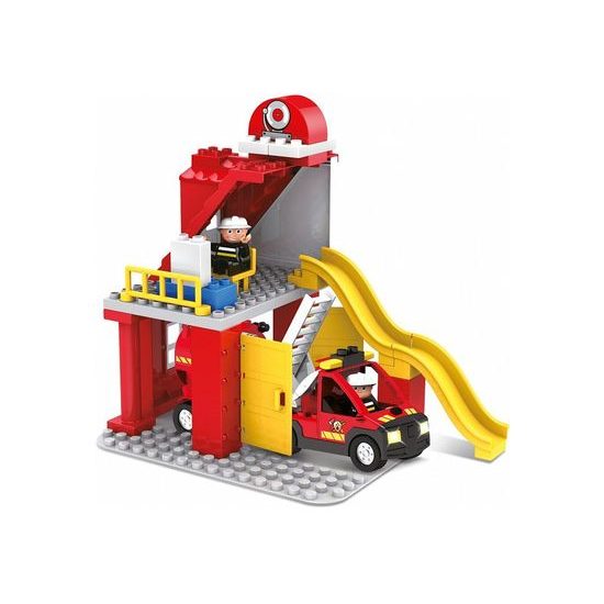 Blocki Mubi stavebnice Hasičská stanice se světlem a zvukem 48 dílů