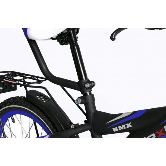Mexller dětské kolo BMX 16" s vodící tyčí černomodré