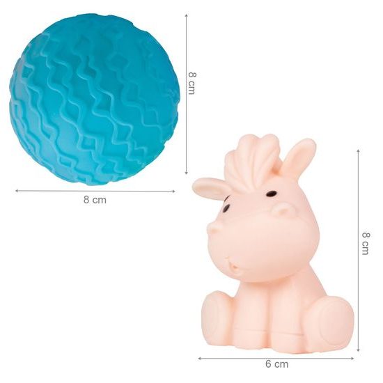 Senzorické hračky pro nejmenší Blocks Balls 16 kusů