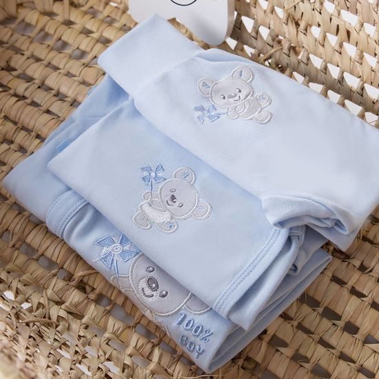 EEVI Polodupačky Newborn modrá 50 (0-1m)