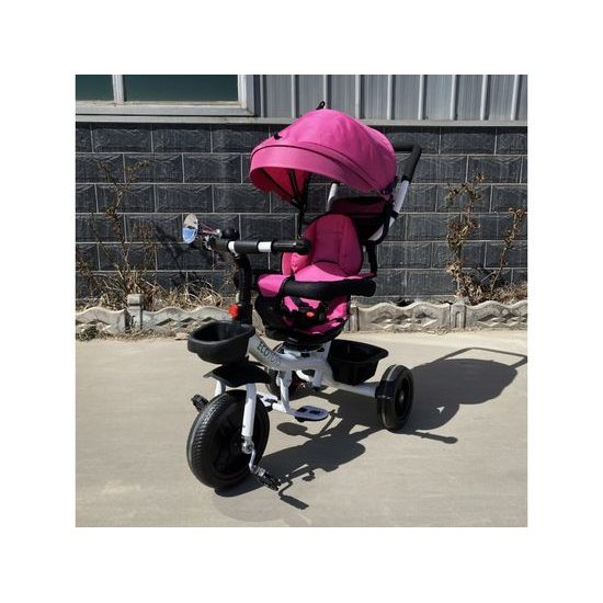 SMONTOVÁNO Ecotoys dětská tříkolka s otočným sedadlem S360 růžová