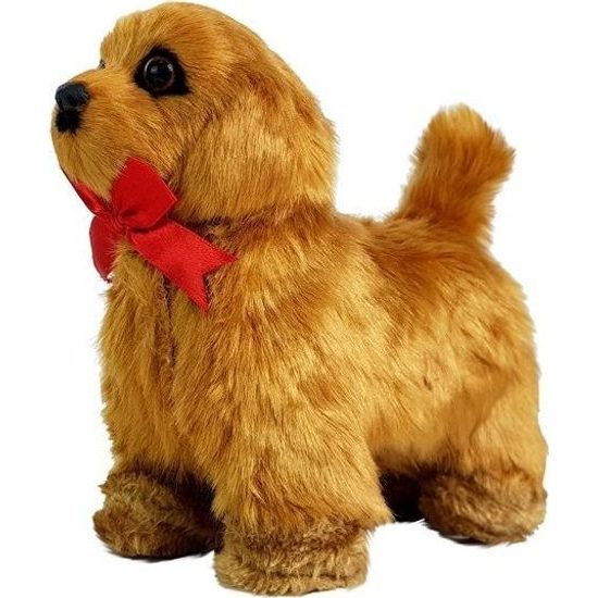 Interaktivní plyšový pes hnědý